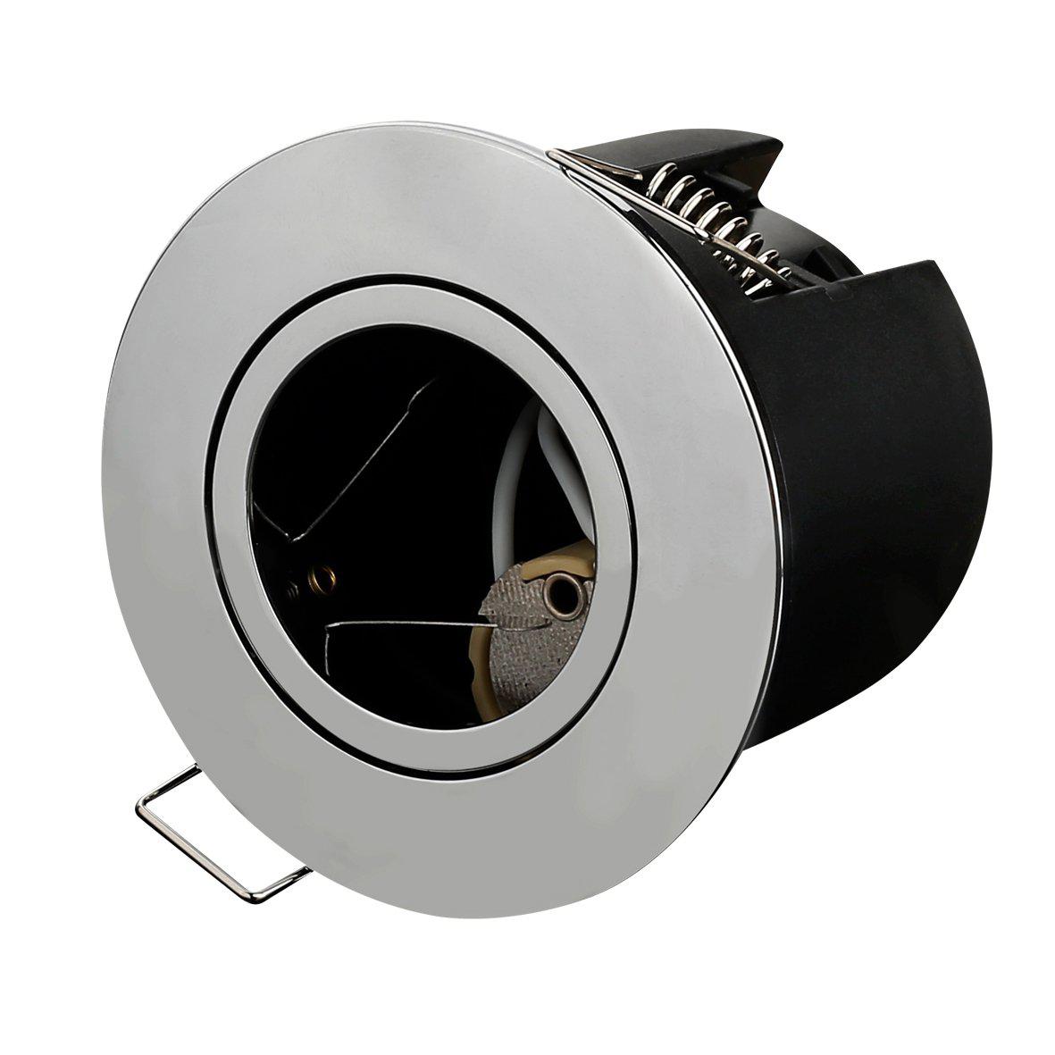 Tenny Bague décorative Chrome De Designlight - &nbsp;Ce cache d&eacute;coratif chrom&eacute; brillant permet de remplacer la fa&ccedil;ade du luminaire &laquo;&nbsp;Tenny&nbsp;&raquo;.