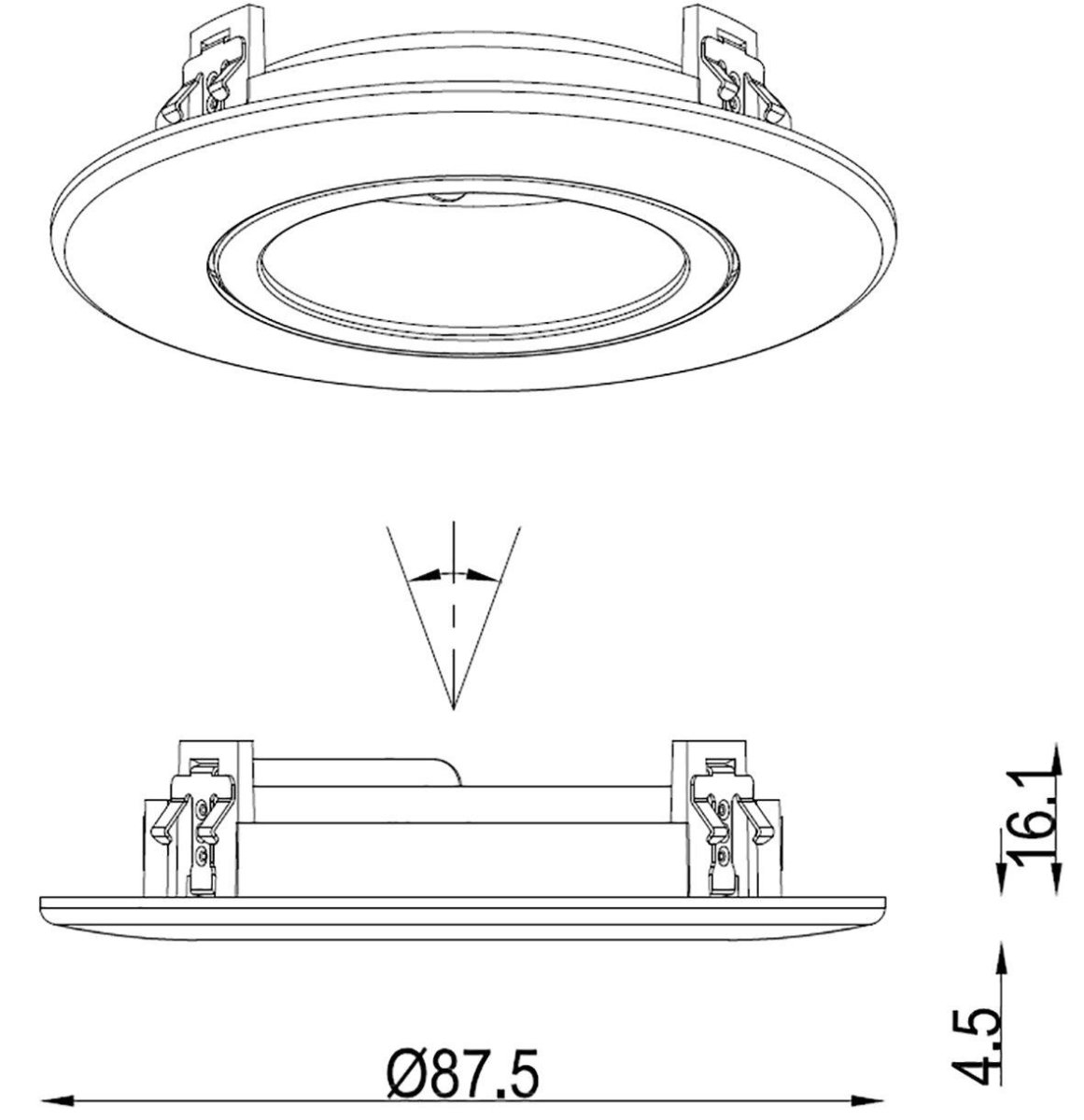Tenny Bague décorative Or De Designlight - Ce cache d&eacute;coratif dor&eacute; brillant permet de remplacer la fa&ccedil;ade de la lampe &laquo;&nbsp;Tenny&nbsp;&raquo;.