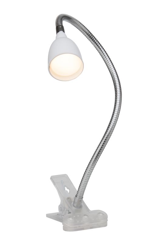 Anthony Blanc lampe à pince De Brilliant - La lampe &agrave; pince Anthony est une solution d'&eacute;clairage pratique et flexible, id&eacute;ale pour les espaces restreints, comme les bords de table ou les &eacute;tag&egrave;res.