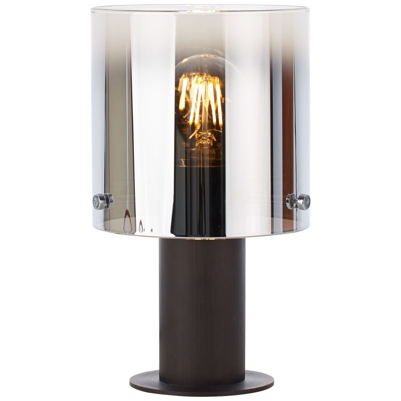 Beth 26cm Couleur fumée lampe de table De Brilliant - Elle constitue également un excellent élément décoratif, éclairant les coins sombres et contribuant à une atmosphère agréable dans la maison.