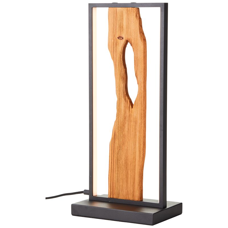 Chaumont 50cm Bois lampe de table De Brilliant - Chaumont est une lampe de table polyvalente, id&eacute;ale pour un &eacute;clairage d'ambiance sur une table de chevet ou comme &eacute;clairage d'appoint dans un salon.