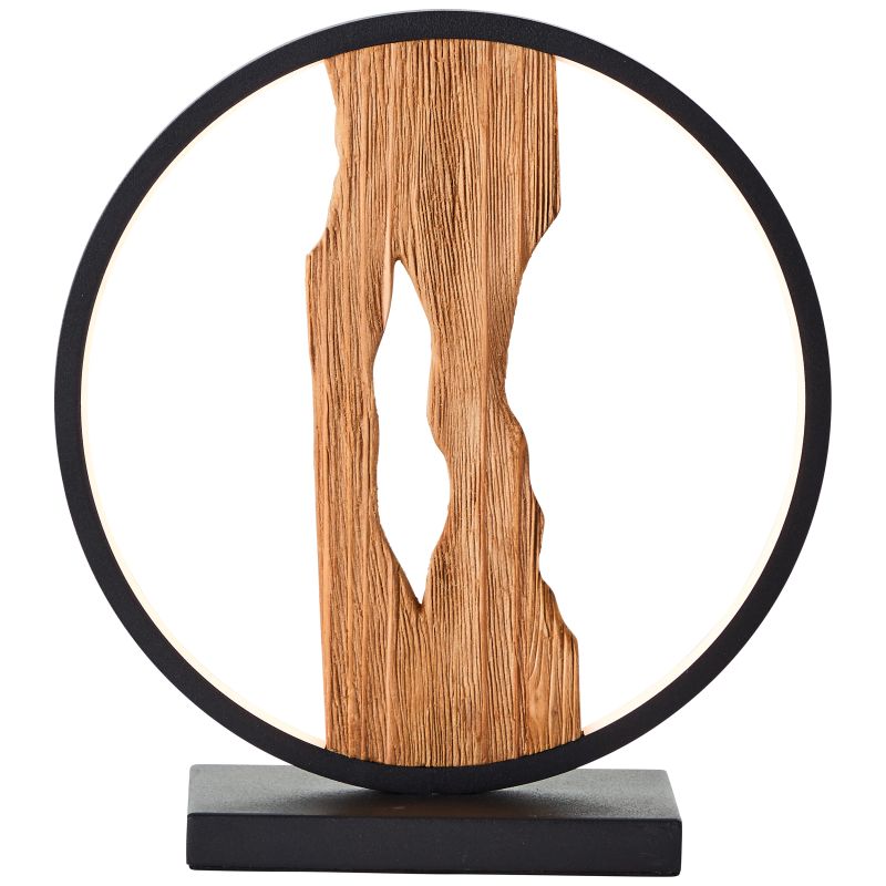 Chaumont 28cm Bois lampe de table De Brilliant - Chaumont est une lampe de table polyvalente, idéale pour un éclairage d'ambiance sur une table de chevet ou comme éclairage d'appoint dans un salon.