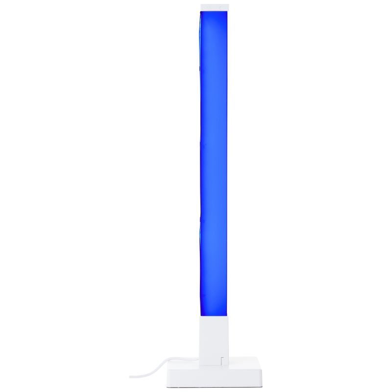 Neele 50cm Blanc lampe de table De Brilliant - Grâce à ses LED RVB, vous disposez d'un large choix de couleurs et d'effets lumineux, vous permettant d'adapter facilement la lumière à votre humeur et à l'occasion.