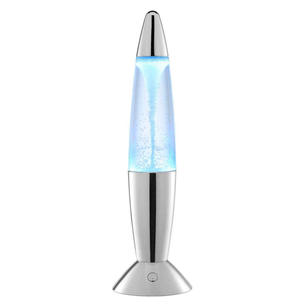 Stormlight 36cm Chrome lampe pour enfant De Brilliant - Stormlight est une lampe de table décorative et portable qui allie le design rétro classique d'une lampe à lave à un effet tourbillonnant hypnotisant.