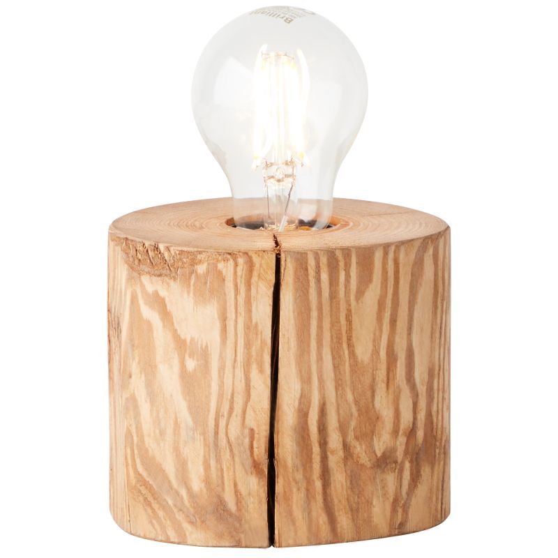 Trabo 10cm Bois lampe de table De Brilliant - L'alliance du bois et de la technologie moderne crée une ambiance naturelle et intemporelle, faisant de cette lampe un élément décoratif de votre intérieur.
