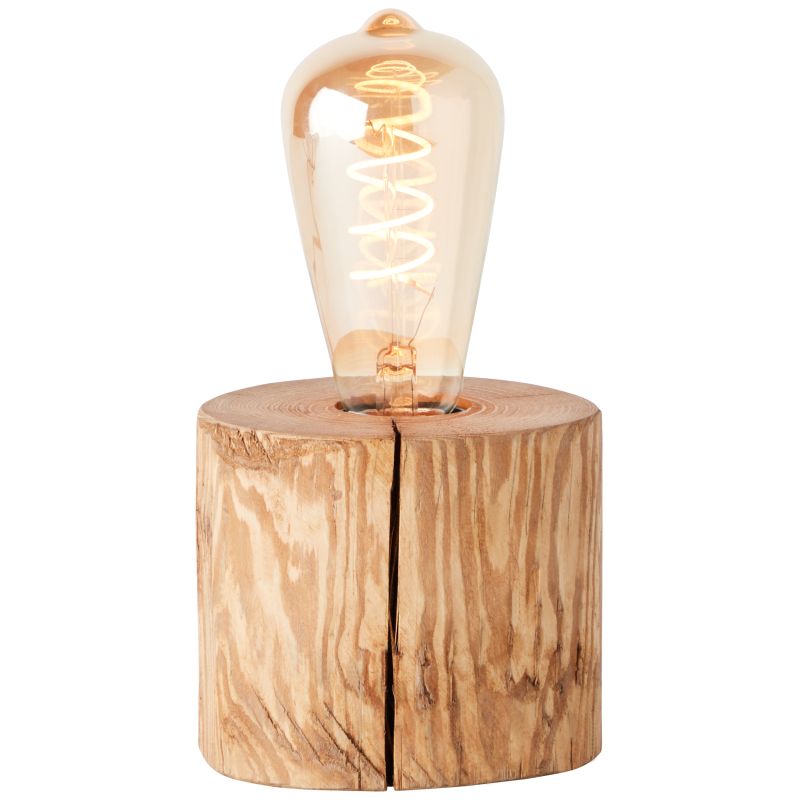 Trabo 10cm Bois lampe de table De Brilliant - L'alliance du bois et de la technologie moderne crée une ambiance naturelle et intemporelle, faisant de cette lampe un élément décoratif de votre intérieur.