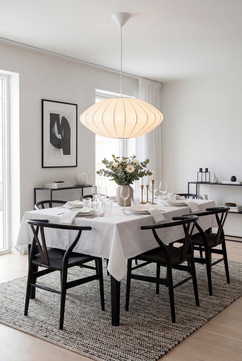 Josefine Ø50 Blanc suspension De Aneta Lighting - La suspension Josefine est un luminaire &eacute;l&eacute;gant aux lignes douces et harmonieuses qui cr&eacute;e une ambiance agr&eacute;able dans toutes les pi&egrave;ces.