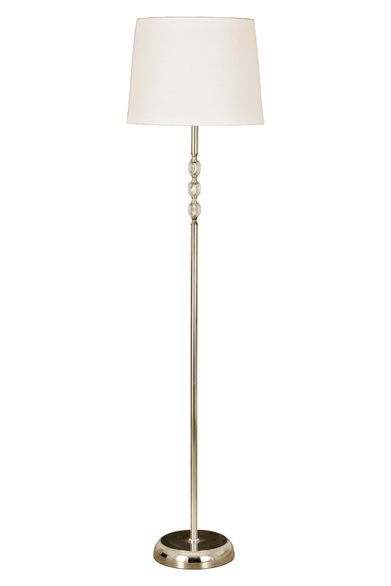 Johanna Chrome lampadaire De Aneta Lighting - Il est recommand&eacute; de le placer dans le salon ou la chambre, car il fournit non seulement un bon &eacute;clairage g&eacute;n&eacute;ral mais repr&eacute;sente &eacute;galement un d&eacute;tail int&eacute;rieur &eacute;l&eacute;gant.