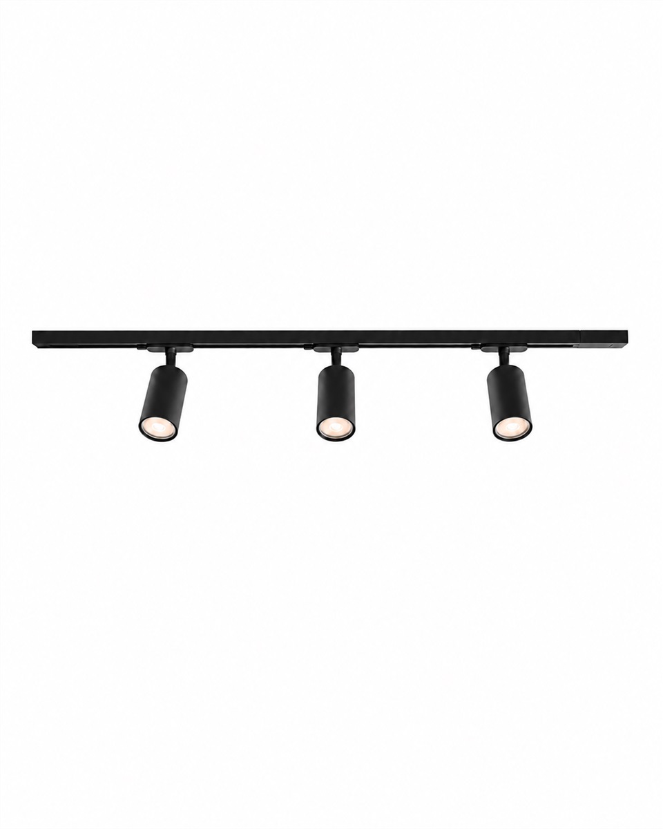 Forma 3-ensemble Noir De Nordic Lighting - Kit complet de rails et spots de Nordic Lighting.