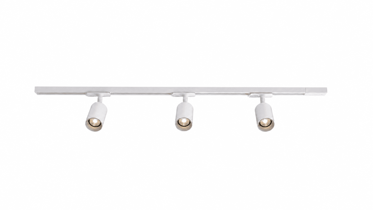Forma 3-ensemble Blanc De Nordic Lighting - Kit complet de rails et spots de Nordic Lighting.