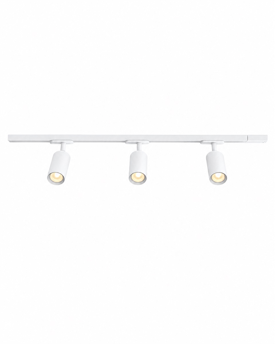 Forma 3-ensemble Blanc De Nordic Lighting - Kit complet de rails et spots de Nordic Lighting.