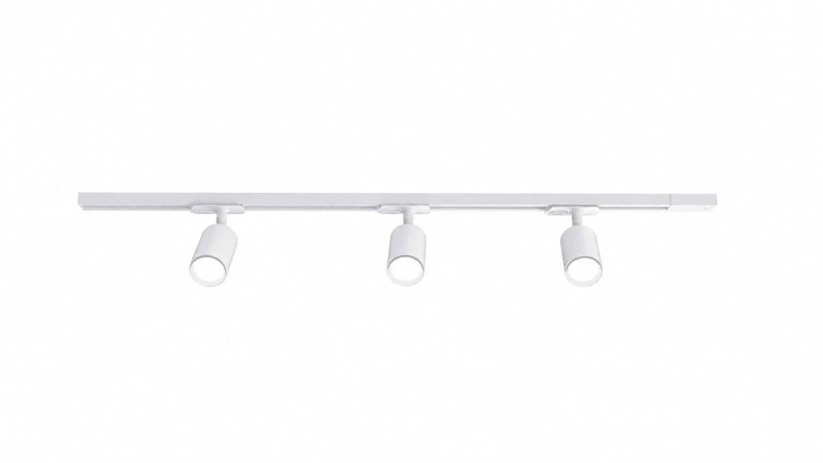 Forma 3-ensemble Blanc De Nordic Lighting - Kit complet de rails et spots de Nordic Lighting.