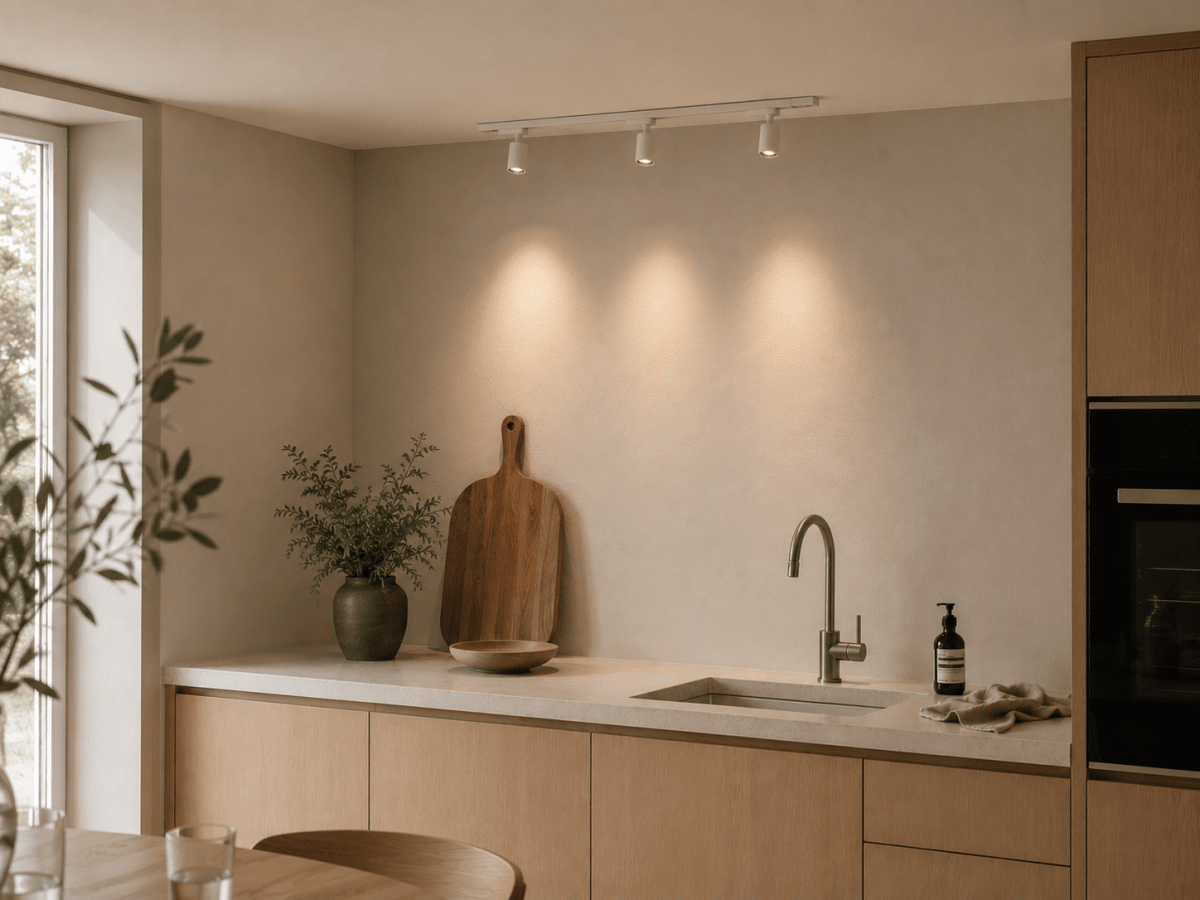 Forma 3-ensemble Blanc De Nordic Lighting - Kit complet de rails et spots de Nordic Lighting.