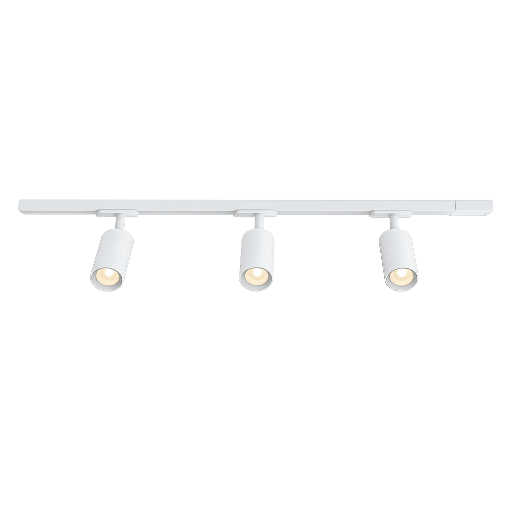 Forma 3-ensemble Blanc De Nordic Lighting - Kit complet de rails et spots de Nordic Lighting.