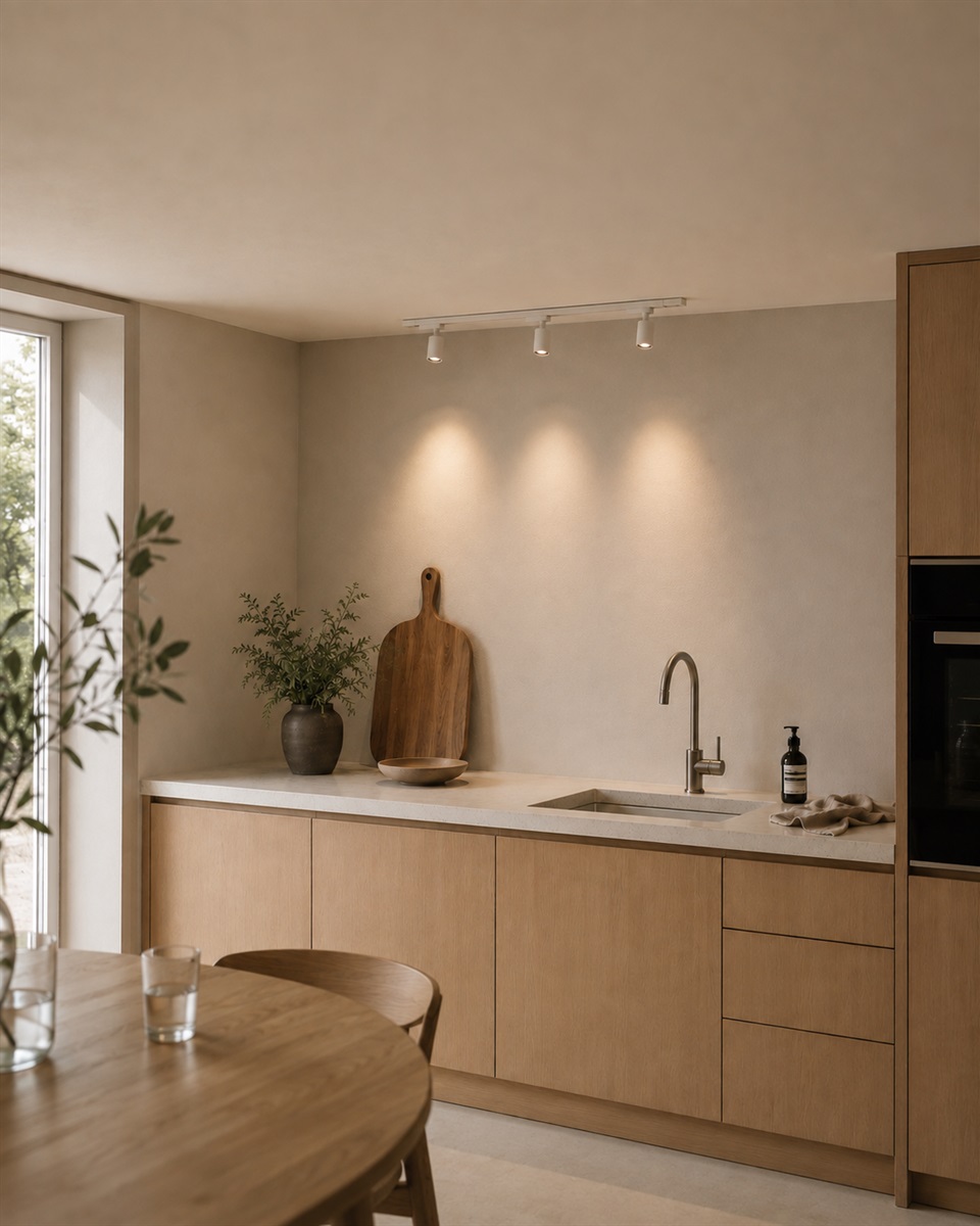 Forma 3-ensemble Blanc De Nordic Lighting - Kit complet de rails et spots de Nordic Lighting.