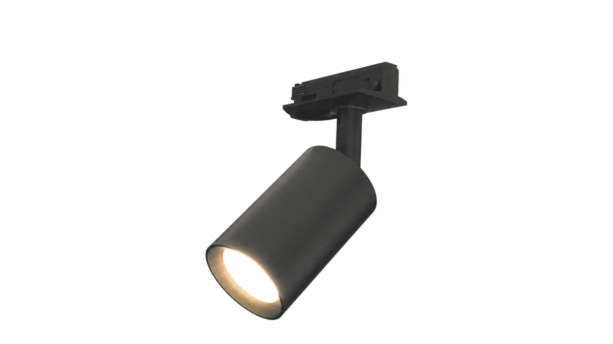 Forma spot Noir De Nordic Lighting - Les syst&egrave;mes d'&eacute;clairage sur rail Forma de Nordic Lighting sont con&ccedil;us et install&eacute;s sur mesure, selon vos sp&eacute;cifications et vos besoins.