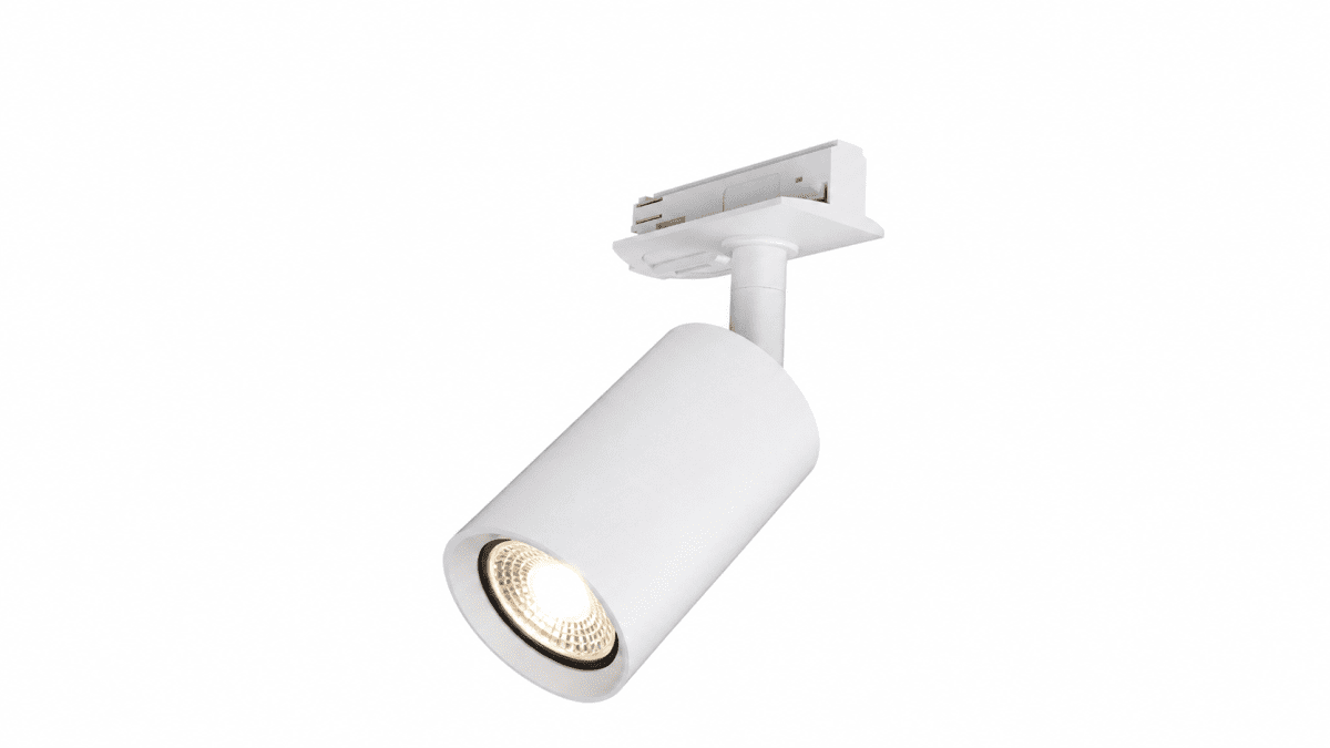 Forma spot Blanc De Nordic Lighting - Les syst&egrave;mes d'&eacute;clairage sur rail Forma de Nordic Lighting sont con&ccedil;us et install&eacute;s sur mesure, selon vos sp&eacute;cifications et vos besoins.