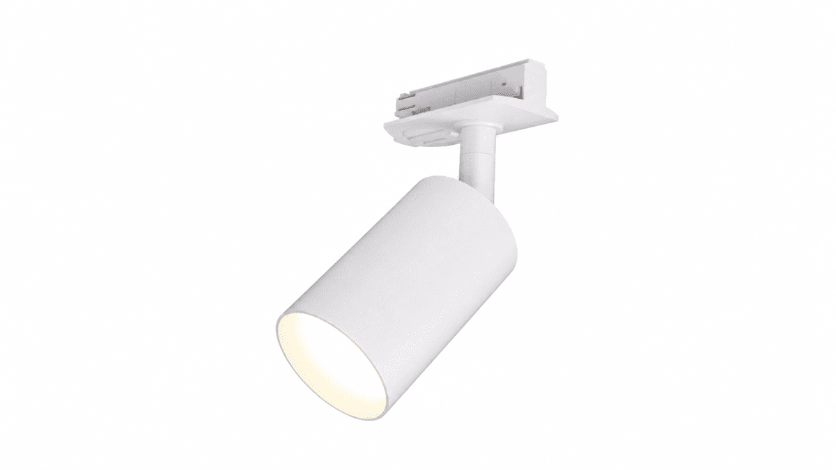 Forma spot Blanc De Nordic Lighting - Les syst&egrave;mes d'&eacute;clairage sur rail Forma de Nordic Lighting sont con&ccedil;us et install&eacute;s sur mesure, selon vos sp&eacute;cifications et vos besoins.