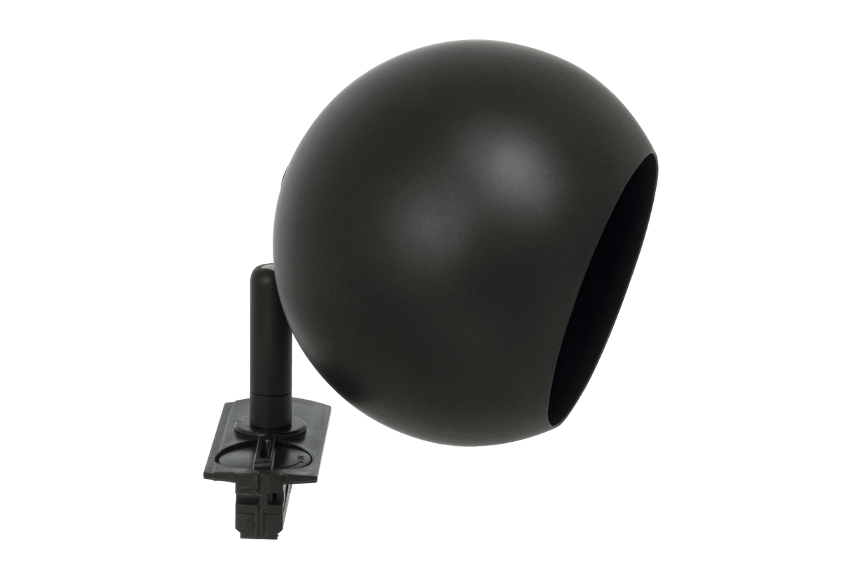 Ball spotlight Noir De Aneta Lighting - Le spot sph&eacute;rique est un spot &eacute;l&eacute;gant et moderne, sp&eacute;cialement con&ccedil;u pour le syst&egrave;me d'&eacute;clairage sur rail Trackline d'Aneta.