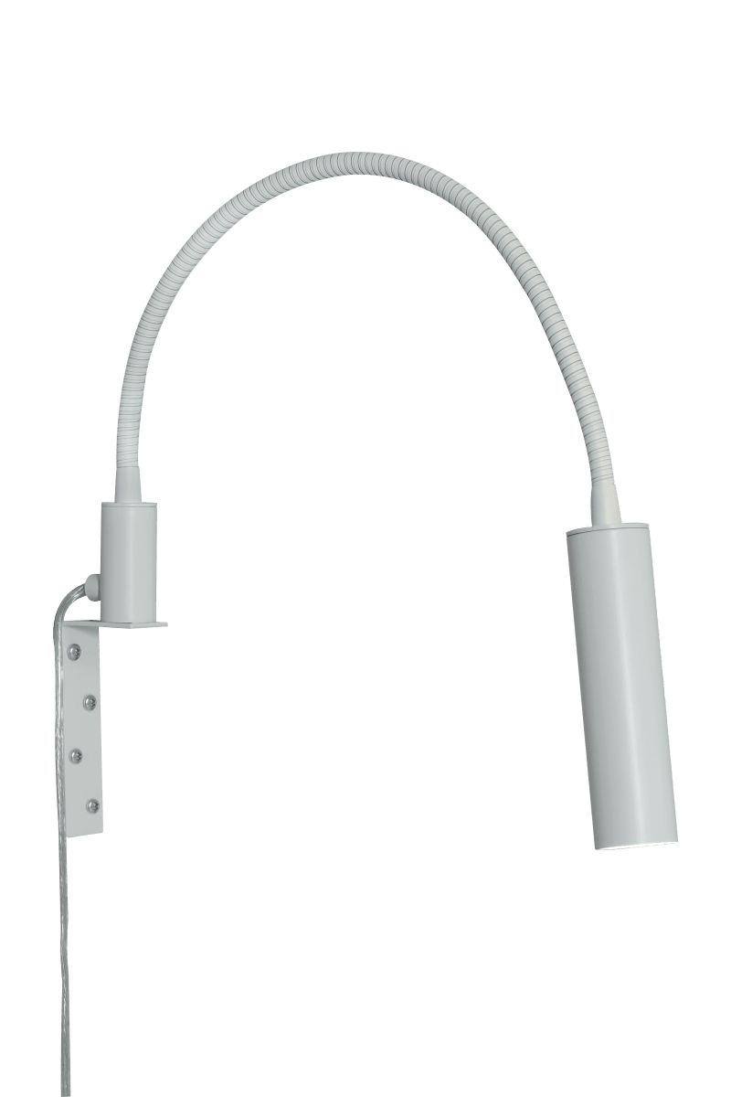 Artic Flex Blanc lampe de lecture De Aneta Lighting - La lampe de chevet en m&eacute;tal Artic est pratique et &eacute;l&eacute;gante, facile &agrave; installer en t&ecirc;te de lit.