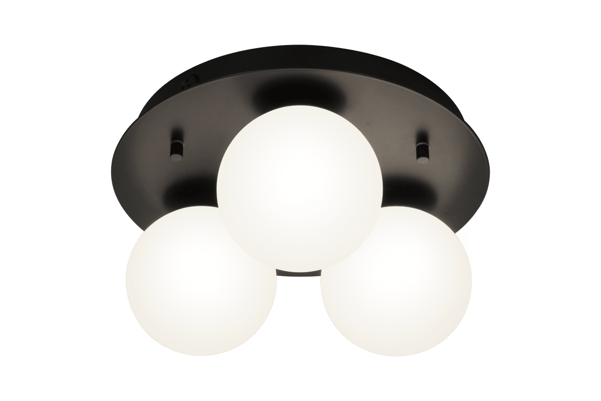 Nicosia Ø25 Noir lampe de salle de bain De Aneta Lighting - Une lampe de salle de bain moderne en noir tendance pour ce petit quelque chose en plus dans la salle de bain.