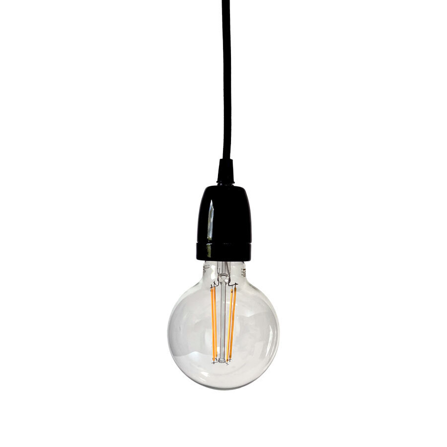 Johan Noir lampe de fenêtre De Lampan - Une solution &eacute;l&eacute;gante qui allie design et fonctionnalit&eacute; pratique, id&eacute;ale pour les fen&ecirc;tres, les coins ou les solutions d'&eacute;clairage temporaires.