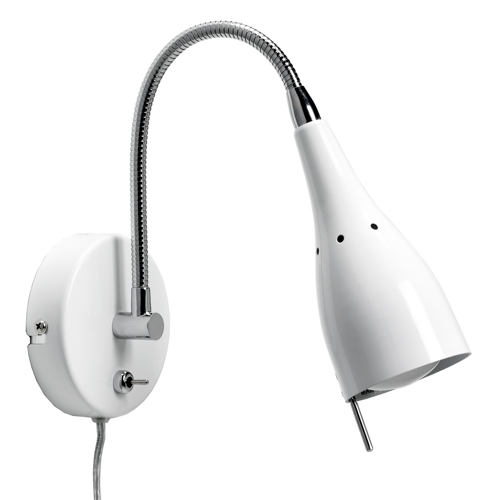 Tanum Blanc lampe de lecture De Armaturhantverk - Son design &eacute;l&eacute;gant et minimaliste en fait un choix parfait pour la chambre, le salon ou le bureau.
