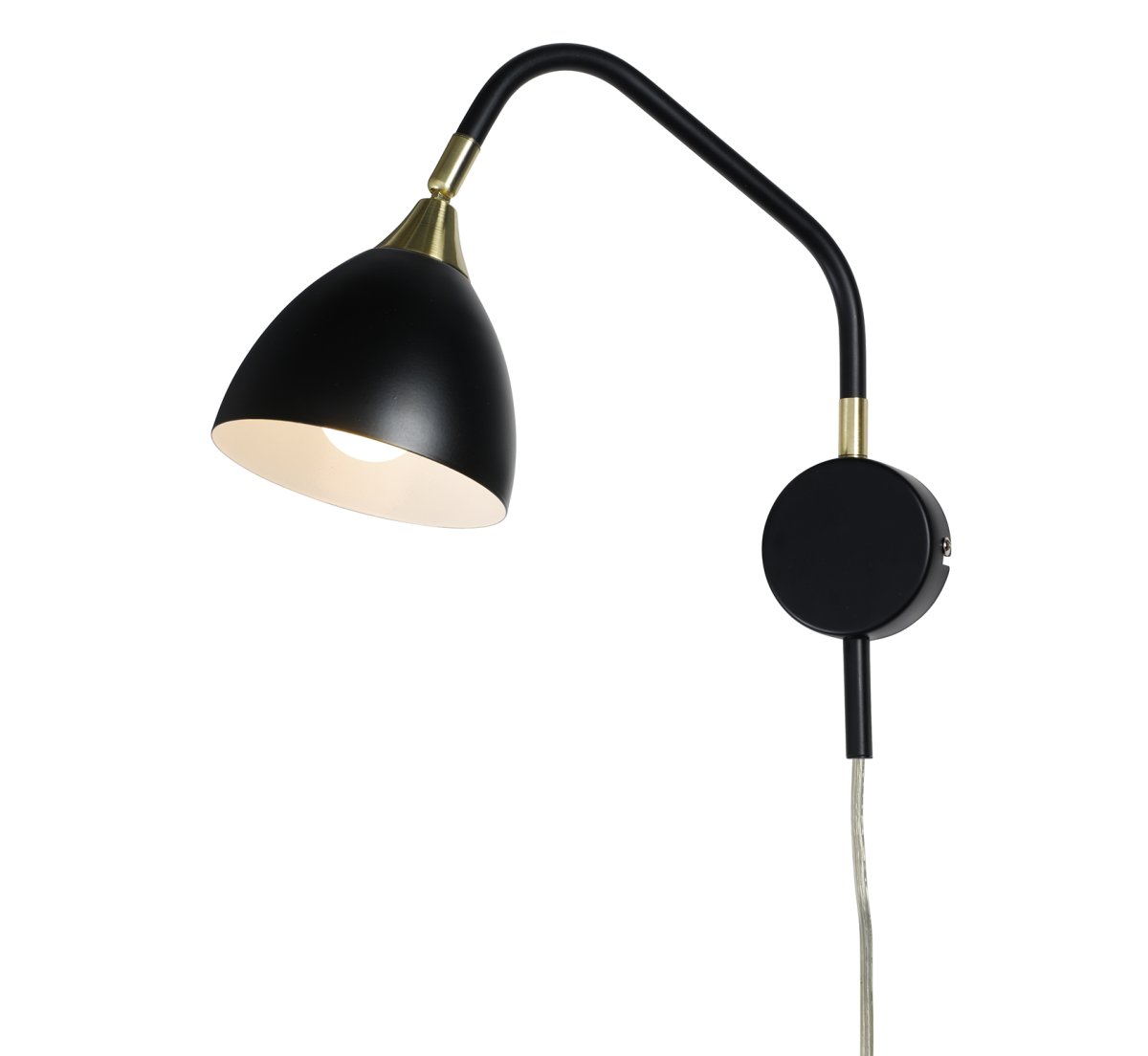  Läza 30cm Noir applique murale De Cottex - L'abat-jour mobile permet de diriger facilement la lumi&egrave;re exactement l&agrave; o&ugrave; vous en avez besoin, ce qui rend la lampe parfaite pour les coins d'&eacute;tude ou comme lampe de chevet.