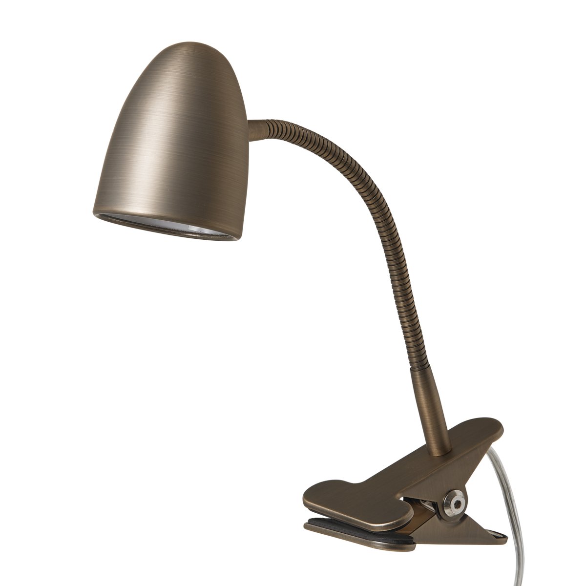Koster Brun oxyde lampe à pince De Armaturhantverk - La pince flexible permet de fixer la lampe sur diff&eacute;rentes surfaces, la rendant id&eacute;ale pour la t&ecirc;te de lit, le bureau ou la biblioth&egrave;que.