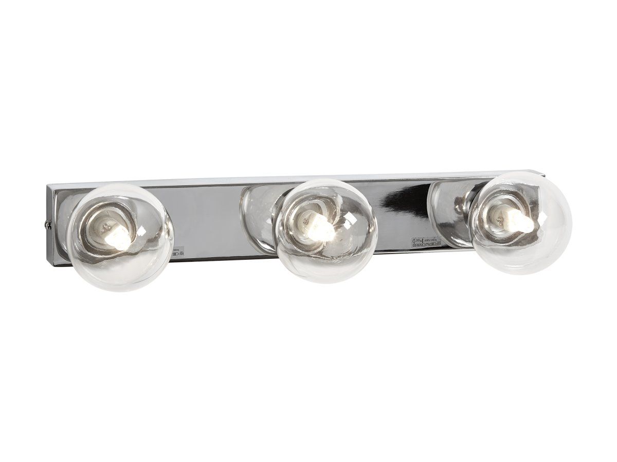 Sandhamn 40cm Chrome lampe de salle de bain De Armaturhantverk - L'applique murale de salle de bain Sandhamn est une solution d'&eacute;clairage &eacute;l&eacute;gante et fonctionnelle qui ajoute une touche luxueuse &agrave; votre salle de bain.