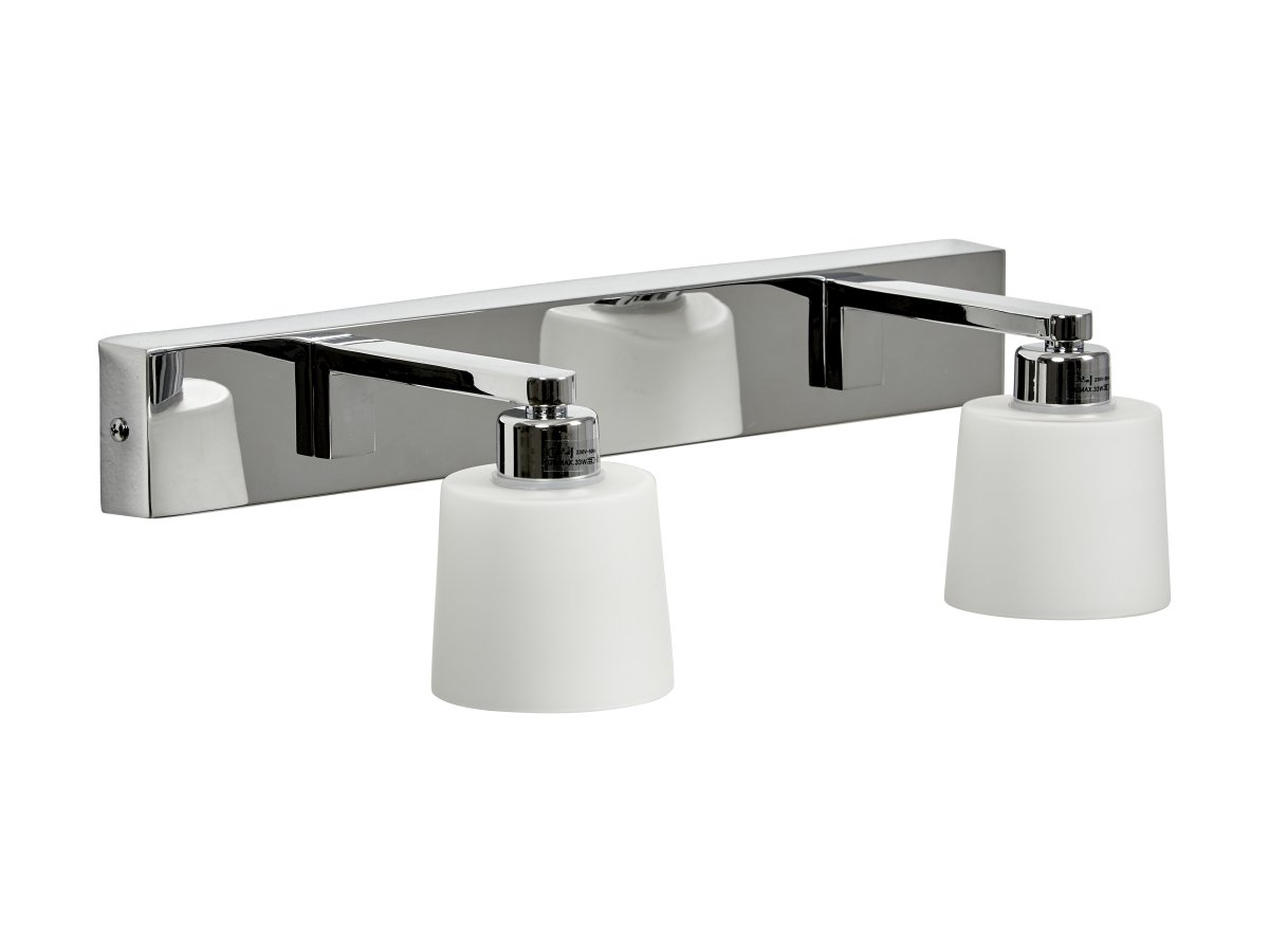 Ulvö 40cm Chrome lampe de salle de bain De Armaturhantverk - Cette lampe allie fonctionnalité et design pour donner à votre salle de bain une atmosphère stimulante et élégante.