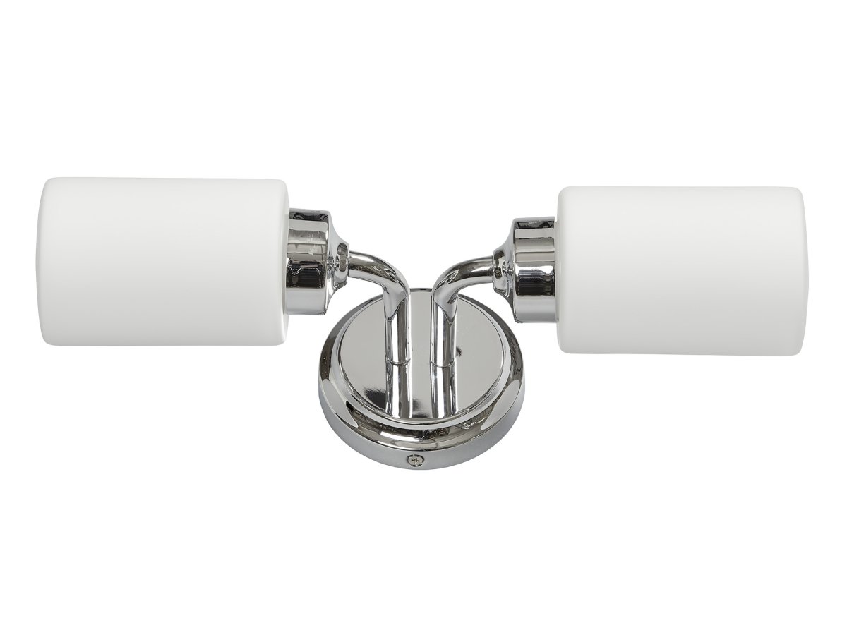 Boda 36cm Chrome lampe de salle de bain De Armaturhantverk - La lampe a un indice de protection IP44 et est donc sûre et fiable pour une utilisation dans des pièces humides.