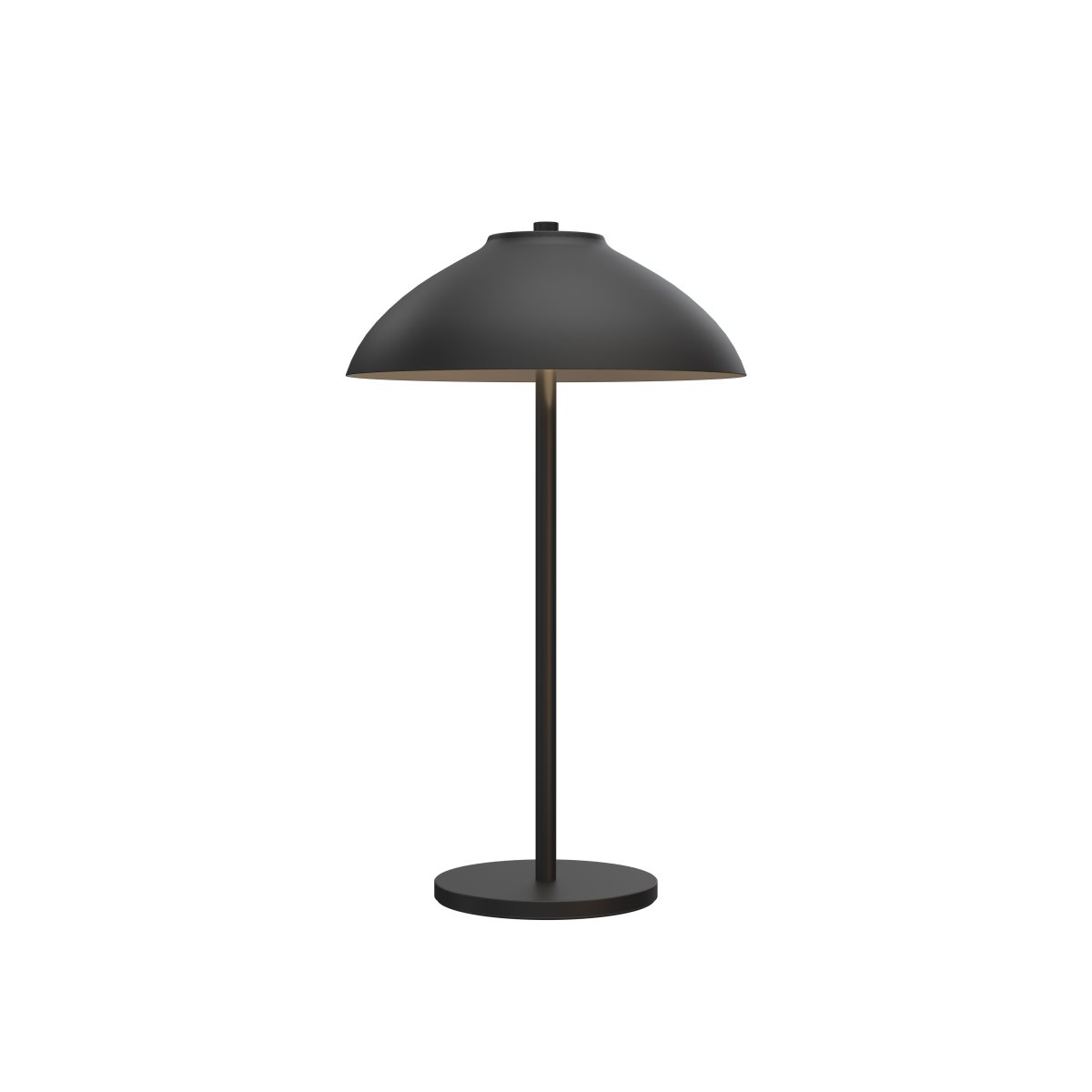 Vali 40cm Noir lampe de table De Belid - Vali est une lampe de table &eacute;l&eacute;gante en m&eacute;tal noir mat, au design doux et harmonieux.