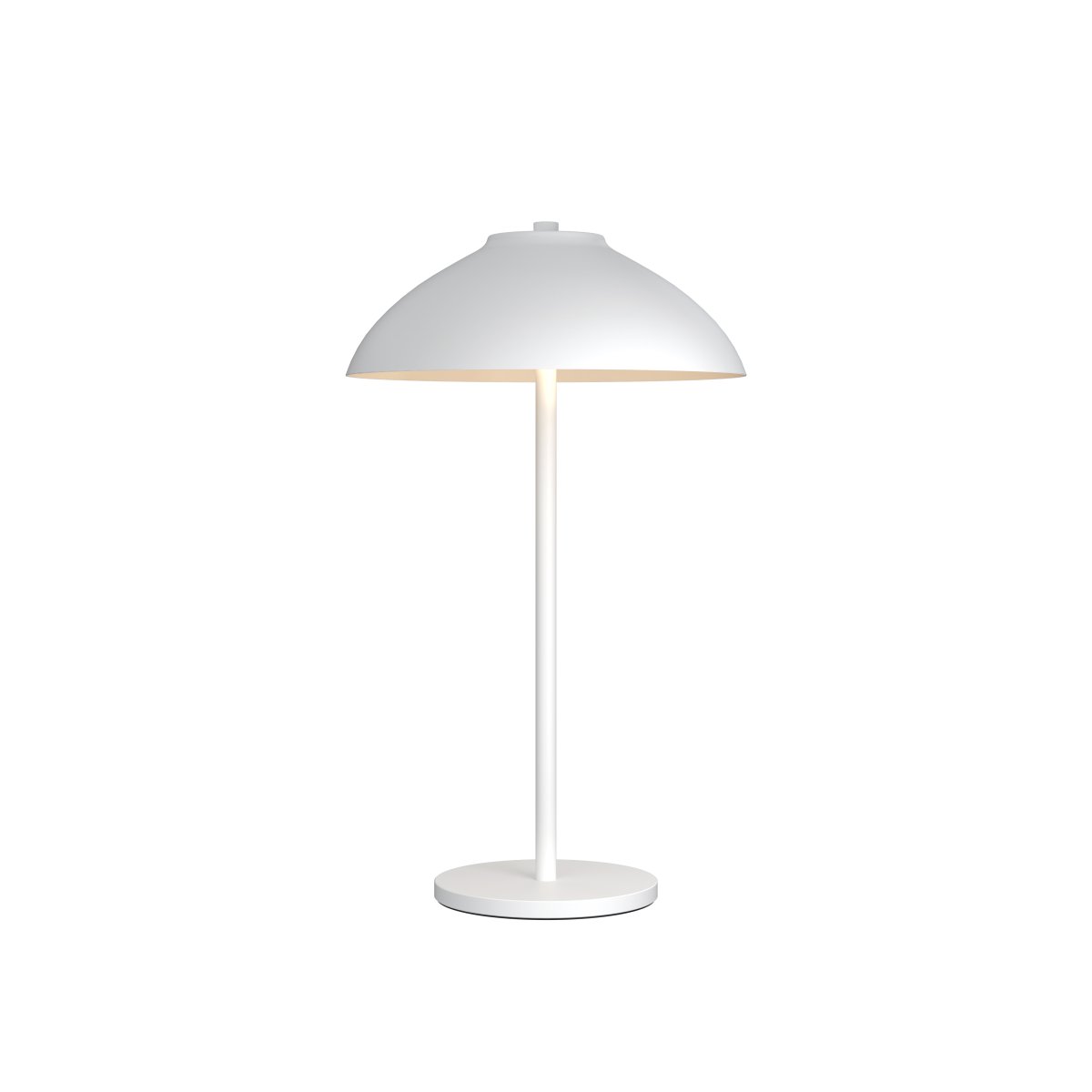Vali 40cm Blanc lampe de table De Belid - Vali est une lampe de table &eacute;l&eacute;gante en m&eacute;tal blanc mat, au design doux et harmonieux.