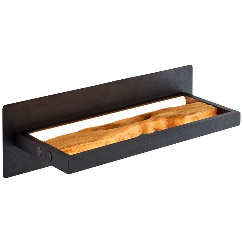 Chaumont 35cm Bois applique murale De Brilliant - Les détails en bois sont issus de forêts gérées durablement et certifiées FSC, alliant design naturel, respect de l'environnement et qualité.