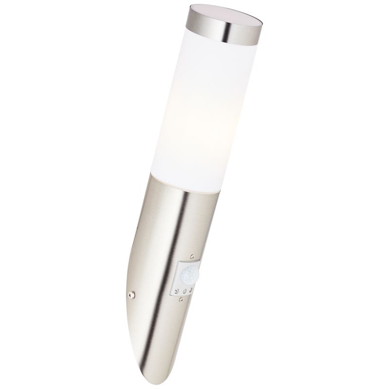 Chorus Acier lampe d’extérieur De Brilliant - Placez-la pr&egrave;s de la porte d'entr&eacute;e pour trouver facilement la serrure la nuit, ou utilisez-la pour cr&eacute;er une atmosph&egrave;re chaleureuse le long de la fa&ccedil;ade.