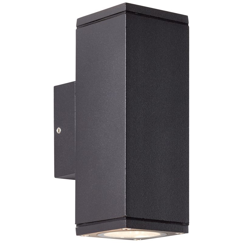 Hally Anthracite lampe d’extérieur De Brilliant - Cette applique murale est à la fois décorative et fonctionnelle, offrant un éclairage sûr dans l'entrée pendant les heures sombres de la journée.