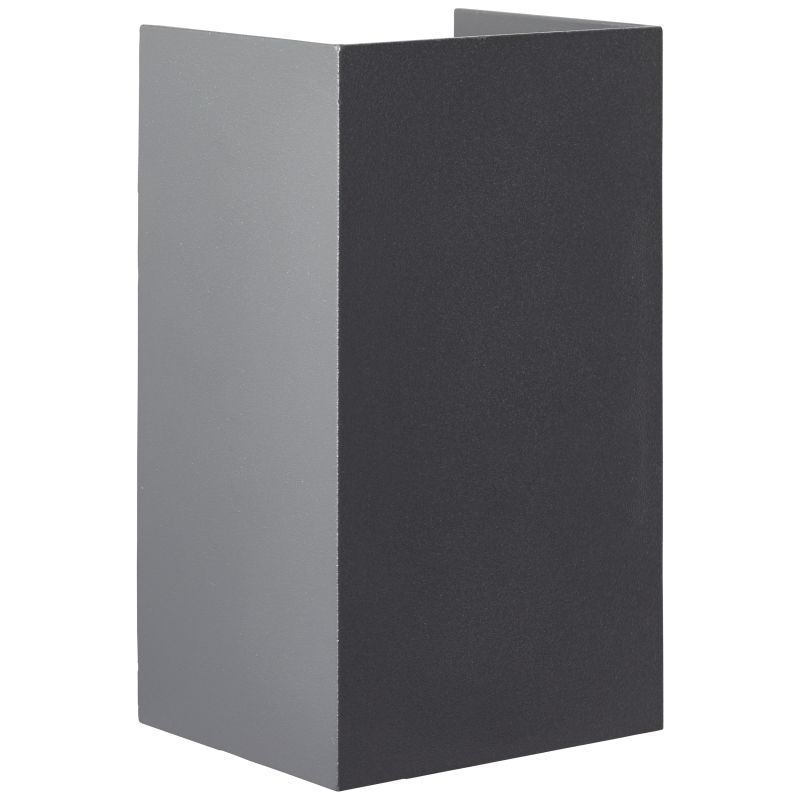 Hilly Gris foncé lampe d’extérieur De Brilliant - Idéale pour l'entrée, elle offre une lumière apaisante pendant les mois les plus sombres, mais peut également être utilisée comme élément décoratif élégant sur un mur extérieur.