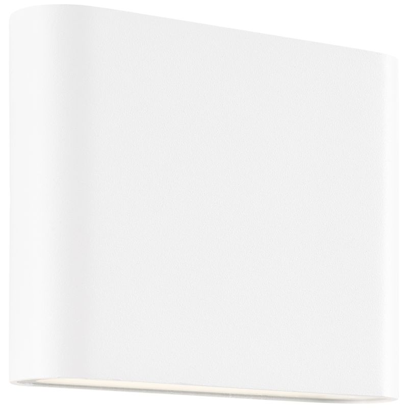 Welbie Blanc lampe d’extérieur De Brilliant - Avec son design élégant, elle est à la fois fonctionnelle et décorative sur la façade, car la lumière éclaire le mur vers le bas et vers le haut.