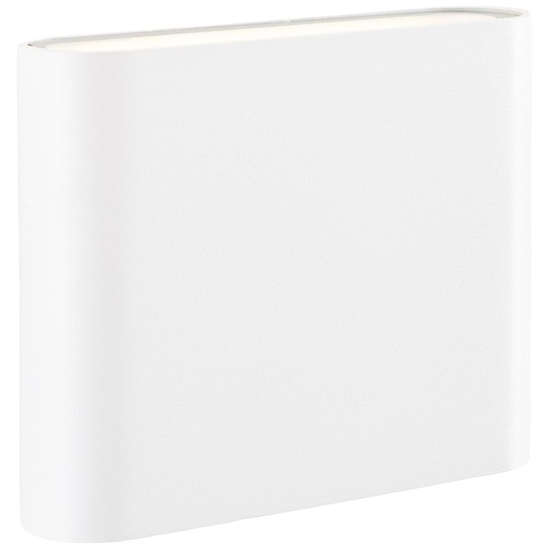 Welbie Blanc lampe d’extérieur De Brilliant - Avec son design élégant, elle est à la fois fonctionnelle et décorative sur la façade, car la lumière éclaire le mur vers le bas et vers le haut.