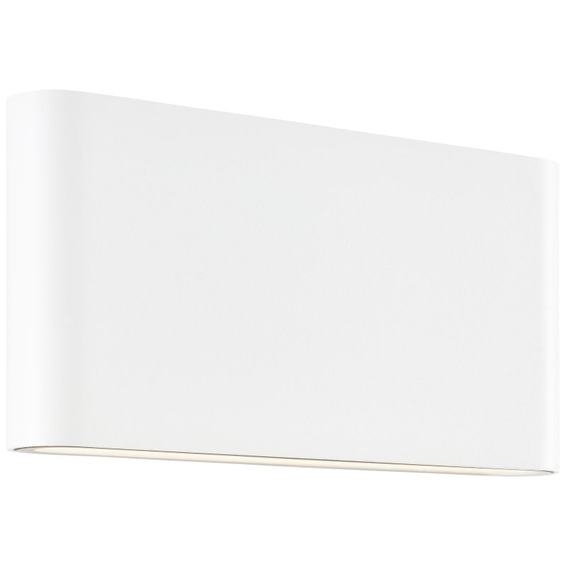 Welbie Blanc lampe d’extérieur De Brilliant - Avec son design élégant, elle est à la fois fonctionnelle et décorative sur la façade, car la lumière éclaire le mur vers le bas et vers le haut.
