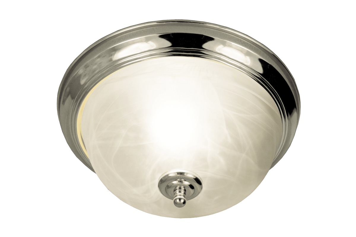 Napoli Ø28 Chrome lampe de salle de bain De Aneta Lighting - Fix&eacute; au plafond avec des vis et avec une connexion &eacute;lectrique fixe.