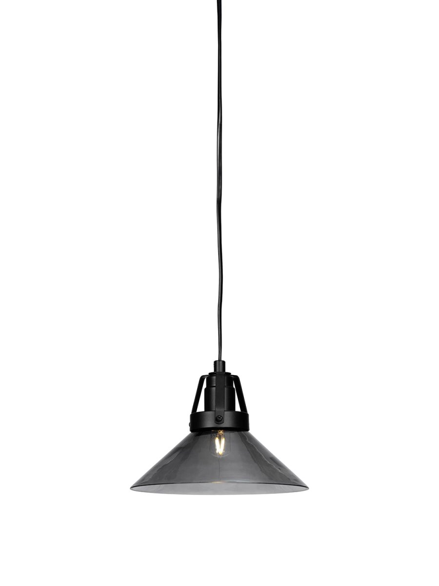 Skomakare Ø20 Couleur fumée lampe de fenêtre De Cottex - Livr&eacute; avec c&acirc;ble noir de 3,5 m et prise.