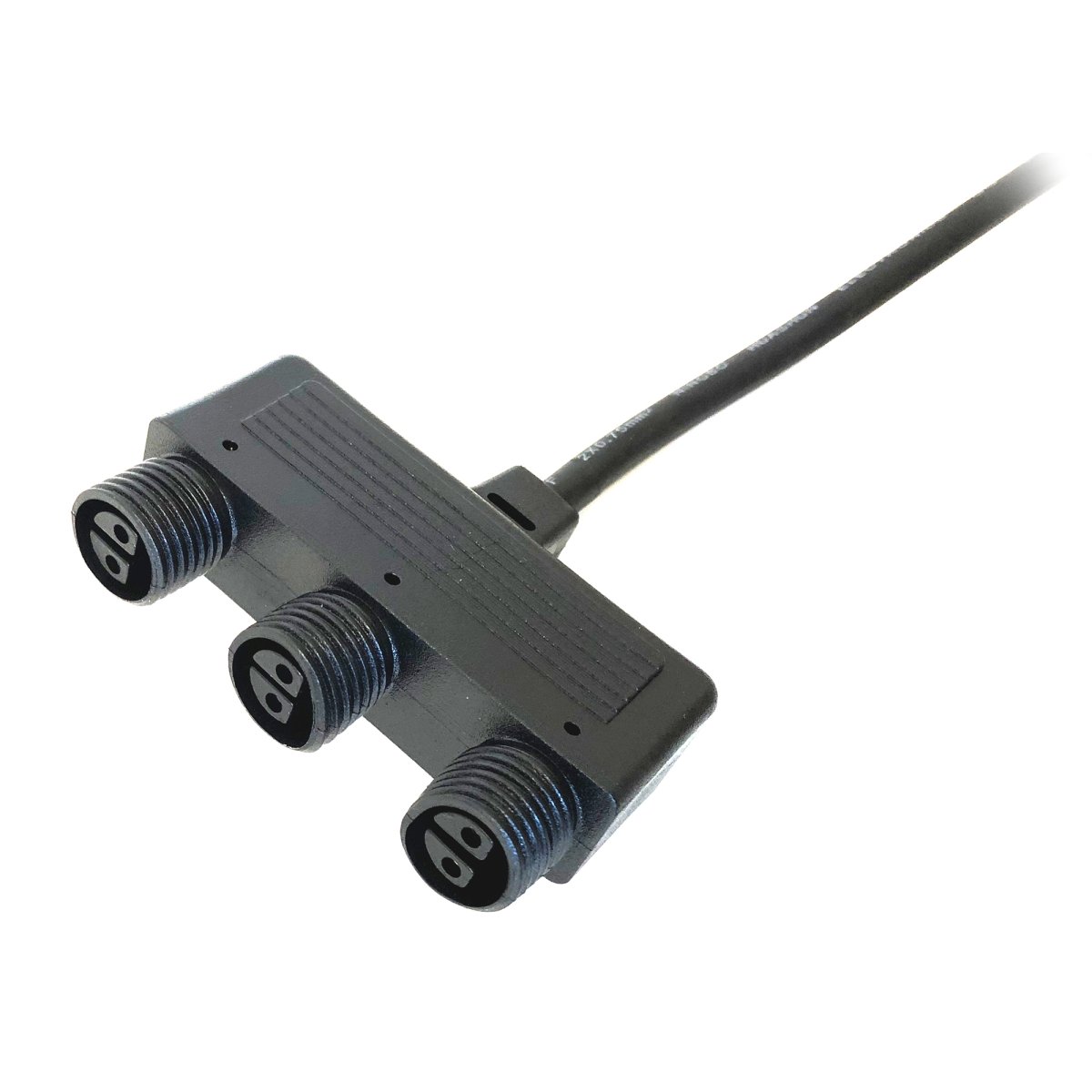 Connecteur 3 Voies Noir De Lightson - Cette connexion vous offre trois options, par exemple si vous devez diviser le syst&egrave;me en diff&eacute;rentes directions dans le jardin.