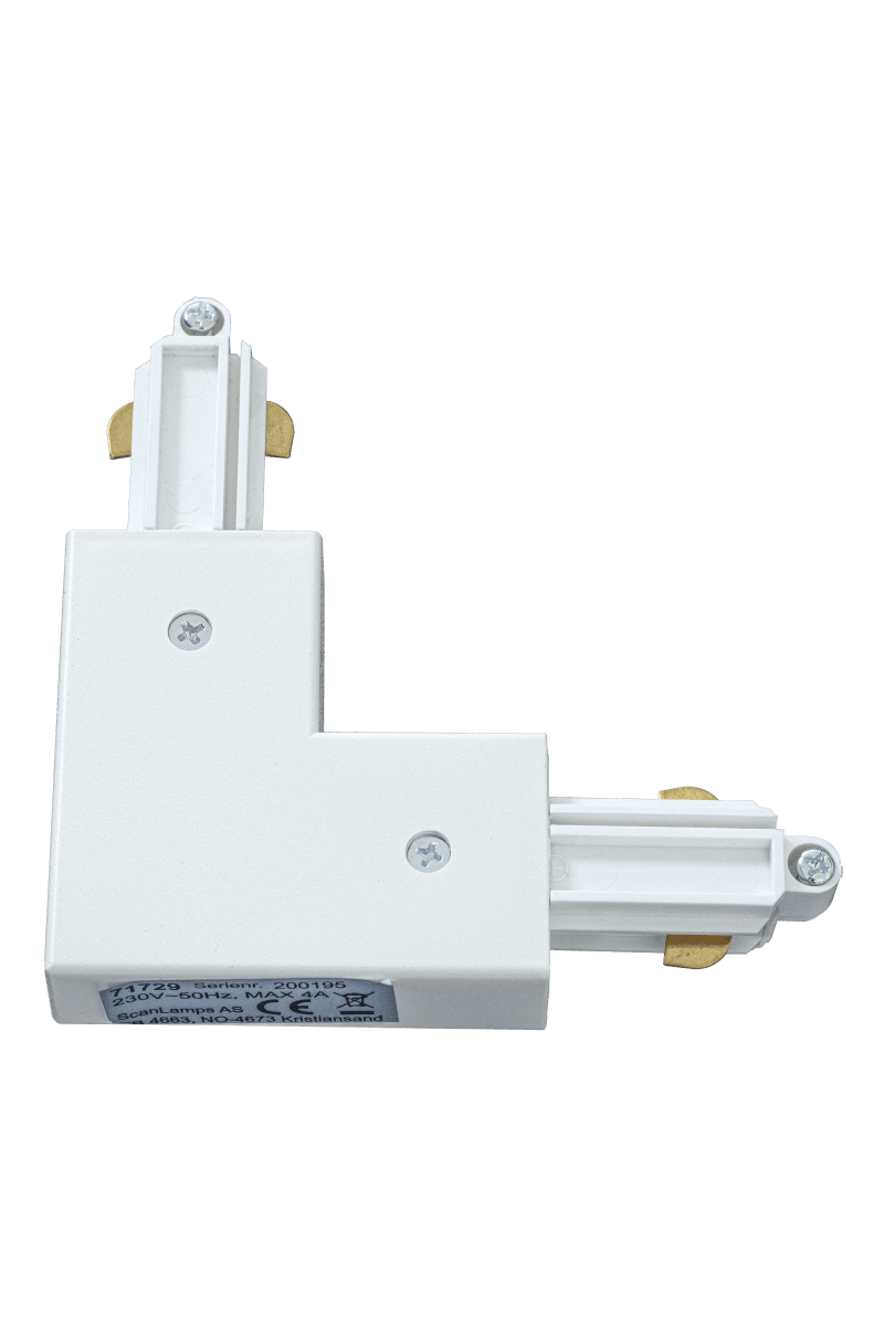 Connecteur En L Gauche Blanc mat De Aneta Lighting - 
