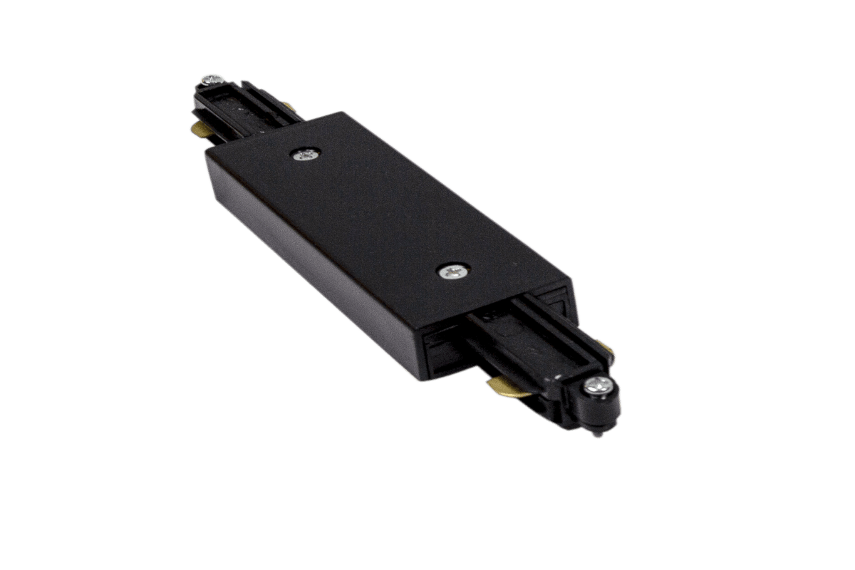 Alimentation Centrale Noir De Aneta Lighting - Connexion interm&eacute;diaire au syst&egrave;me ferroviaire Trackline d'Aneta.