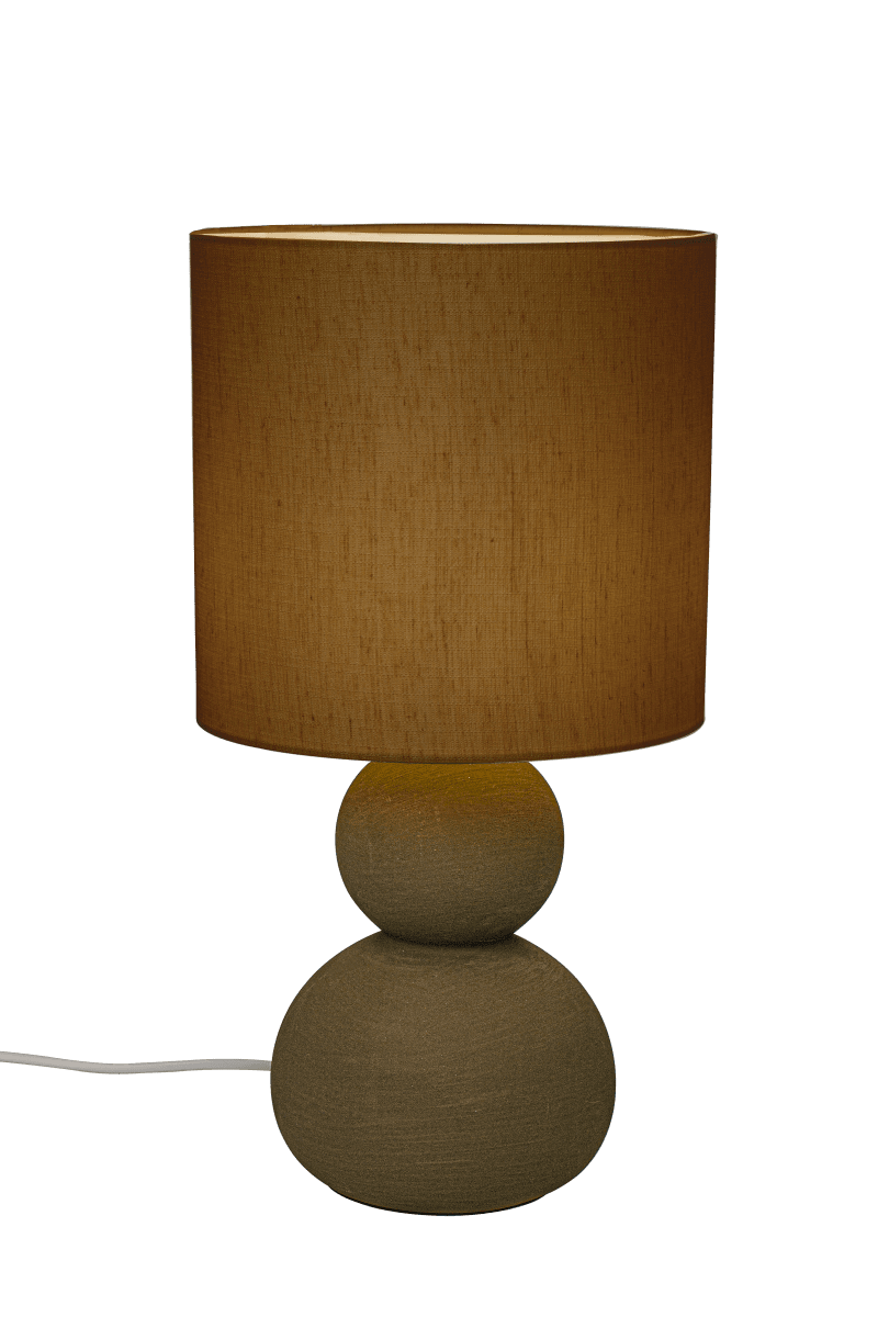 Kalamata 42cm Brun lampe de table De Aneta Lighting - Kalamata est une lampe de table élégante et stylée en céramique marron.